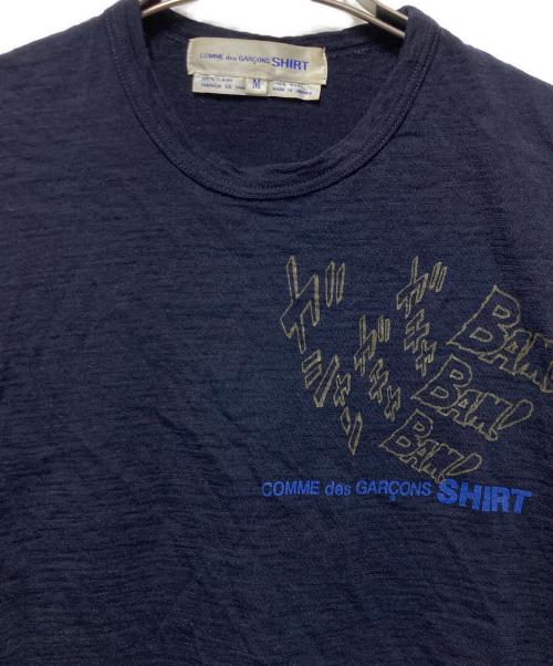 COMME des GARCONS SHIRT（コムデギャルソンシャツ）COMME des GARCONS SHIRT (コムデギャルソンシャツ) クルーネックニット ネイビー サイズ:Ｍの古着・服飾アイテム