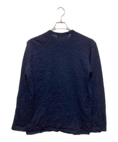COMME des GARCONS SHIRT（コムデギャルソンシャツ）COMME des GARCONS SHIRT (コムデギャルソンシャツ) クルーネックニット ネイビー サイズ:Ｍの古着・服飾アイテム