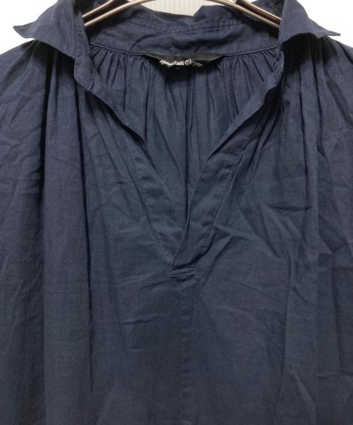 tricot COMME des GARCONS（トリココムデギャルソン）tricot COMME des GARCONS (トリココムデギャルソン) スキッパーブラウスワンピース ネイビー サイズ:Ｓの古着・服飾アイテム