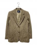 Burberry'sバーバリーズ）の古着「チェックテーラードジャケット」｜ベージュ