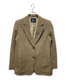 Burberry's（バーバリーズ）の古着「チェックテーラードジャケット」｜ベージュ