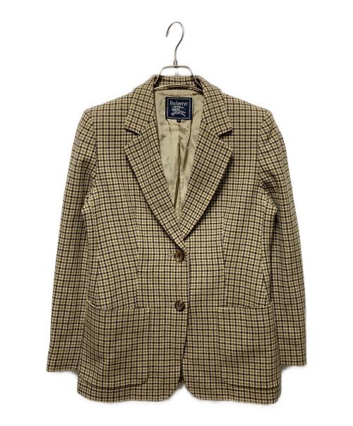 Burberry's（バーバリーズ）Burberry's (バーバリーズ) チェックテーラードジャケット ベージュ サイズ:9の古着・服飾アイテム