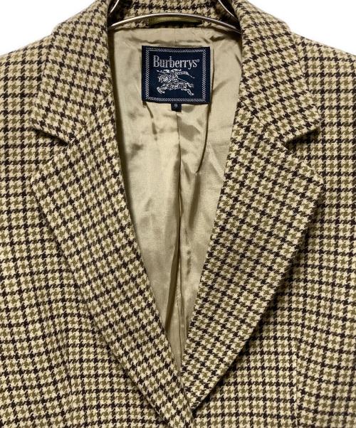 Burberry's（バーバリーズ）Burberry's (バーバリーズ) チェックテーラードジャケット ベージュ サイズ:9の古着・服飾アイテム