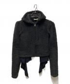 COMME des GARCONSコムデギャルソン）の古着「レイヤード切替ボアジップパーカー」｜ブラック