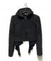 COMME des GARCONS（コムデギャルソン）の古着「レイヤード切替ボアジップパーカー」｜ブラック