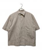sageNATIONセージネーション）の古着「BOX SHORT SLEEVE SHIRT」｜ベージュ