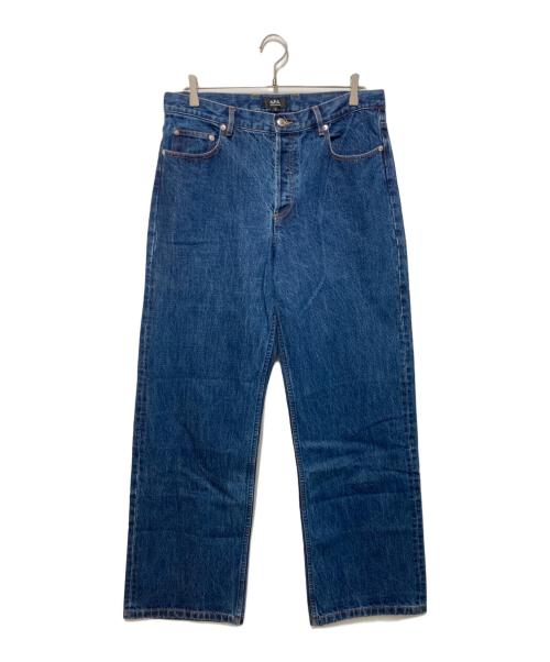 A.P.C.（アーペーセー）A.P.C. (アーペーセー) 別注 ワイドストレートシルエット JEAN PLUS FM インディゴ サイズ:31の古着・服飾アイテム