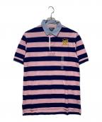 POLO RALPH LAURENポロ・ラルフローレン）の古着「ポロシャツ」｜ネイビー×ピンク