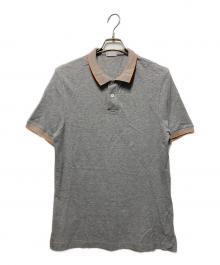 BRUNELLO CUCINELLI（ブルネロクチネリ）の古着「ニットポロシャツ」｜グレー