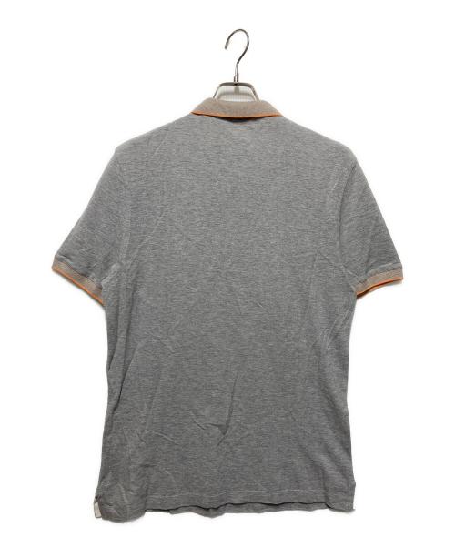 BRUNELLO CUCINELLI（ブルネロクチネリ）BRUNELLO CUCINELLI (ブルネロクチネリ) ニットポロシャツ グレー サイズ:Ｍの古着・服飾アイテム