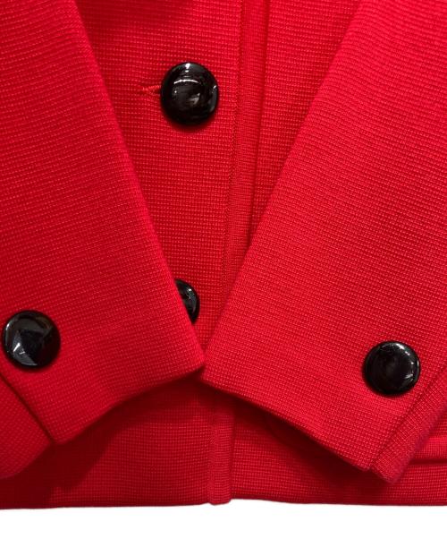 Yves Saint Laurent（イヴサンローラン）Yves Saint Laurent (イヴサンローラン) セットアップ レッド サイズ:ジャケットSIZE M/スカートSIZE 9の古着・服飾アイテム