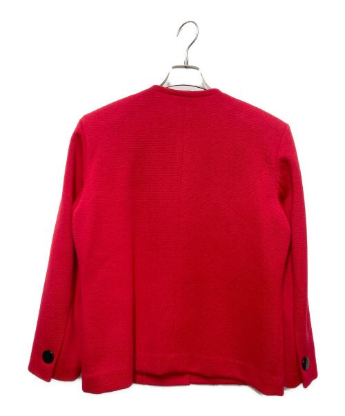 Yves Saint Laurent（イヴサンローラン）Yves Saint Laurent (イヴサンローラン) セットアップ レッド サイズ:ジャケットSIZE M/スカートSIZE 9の古着・服飾アイテム