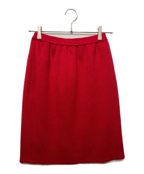 Yves Saint Laurent（イヴサンローラン）Yves Saint Laurent (イヴサンローラン) セットアップ レッド サイズ:ジャケットSIZE M/スカートSIZE 9の古着・服飾アイテム
