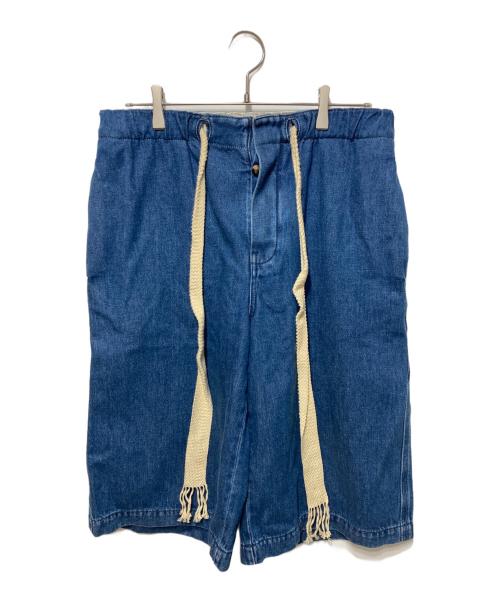 LOEWE（ロエベ）LOEWE (ロエベ) デニムショートパンツ インディゴ サイズ:ｓの古着・服飾アイテム