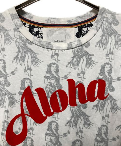 PAUL SMITH（ポールスミス）PAUL SMITH (ポールスミス) プリントTシャツ ホワイト サイズ:Ｍの古着・服飾アイテム