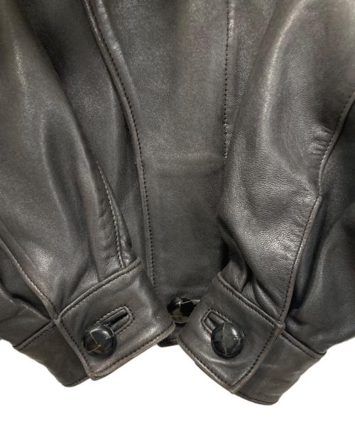 Pollini（ポリーニ）Pollini (ポリーニ) レザージャケット ブラック サイズ:Ｓの古着・服飾アイテム