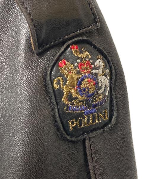 Pollini（ポリーニ）Pollini (ポリーニ) レザージャケット ブラック サイズ:Ｓの古着・服飾アイテム