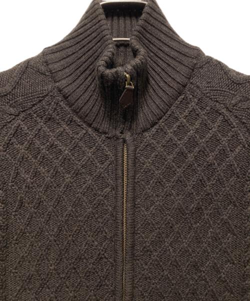 BROOKS BROTHERS（ブルックスブラザーズ）BROOKS BROTHERS (ブルックスブラザーズ) ニットジャケット ブラウン サイズ:Ｌの古着・服飾アイテム