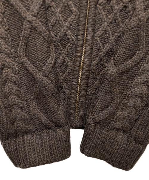 BROOKS BROTHERS（ブルックスブラザーズ）BROOKS BROTHERS (ブルックスブラザーズ) ニットジャケット ブラウン サイズ:Ｌの古着・服飾アイテム