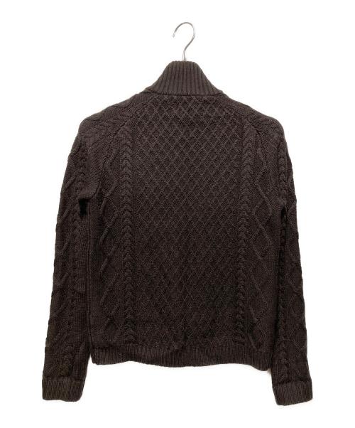 BROOKS BROTHERS（ブルックスブラザーズ）BROOKS BROTHERS (ブルックスブラザーズ) ニットジャケット ブラウン サイズ:Ｌの古着・服飾アイテム