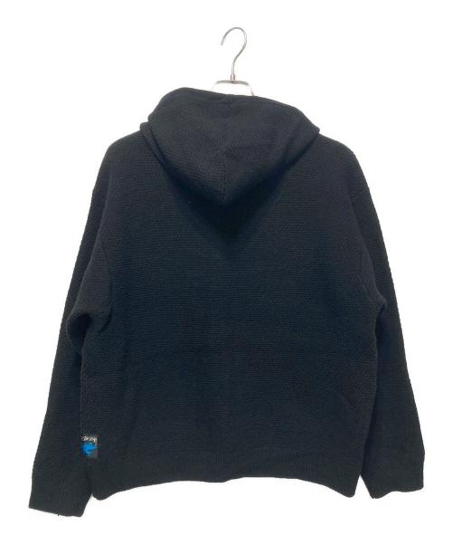 stussy（ステューシー）stussy (ステューシー) Textured Zip Hooded Sweater Black ブラック サイズ:Ｓの古着・服飾アイテム