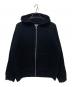 stussy（ステューシー）の古着「Textured Zip Hooded Sweater Black」｜ブラック