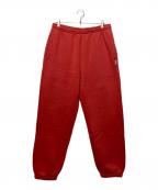stussyステューシー）の古着「FLEECE PANT」｜レッド