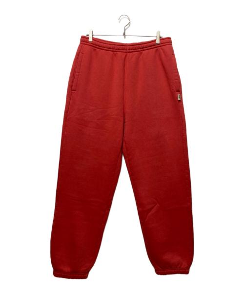 stussy（ステューシー）stussy (ステューシー) FLEECE PANT レッド サイズ:Ｌの古着・服飾アイテム