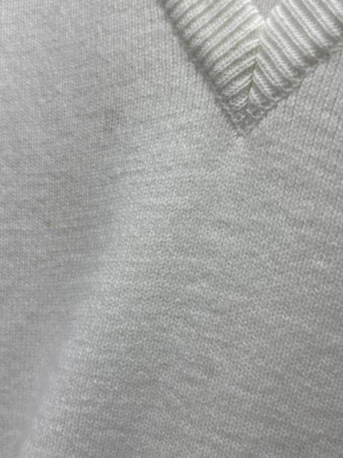 BLACK COMME des GARCONS（ブラックコムデギャルソン）BLACK COMME des GARCONS (ブラックコムデギャルソン) Lochaven Of Scotland (ロックエーベン オブ スコットランド) ニットベスト ホワイト サイズ:XXLの古着・服飾アイテム