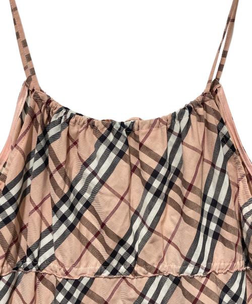 BURBERRY BLUE LABEL（バーバリー ブルー レーベル）BURBERRY BLUE LABEL (バーバリー ブルー レーベル) ノヴァチェックキャミソール ブラウン サイズ:38の古着・服飾アイテム