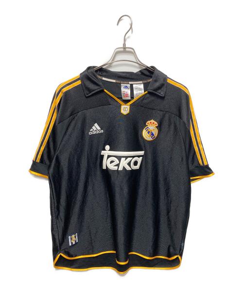 adidas（アディダス）adidas (アディダス) レアルマドリード99-00 AWAYユニフォーム ブラック サイズ:2XLの古着・服飾アイテム