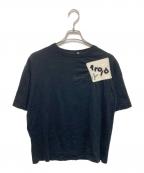 GROUND Yグラウンドワイ）の古着「パッチワークTシャツ」｜ブラック