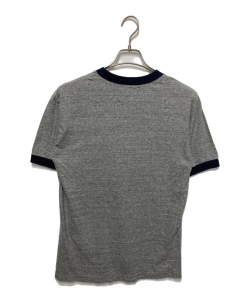 INSCRIRE（アンスクリア）INSCRIRE (アンスクリア) リンガーTシャツ グレー サイズ:Mの古着・服飾アイテム