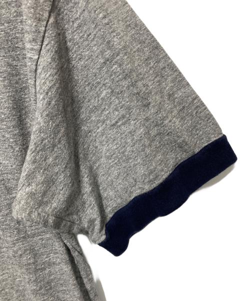 INSCRIRE（アンスクリア）INSCRIRE (アンスクリア) リンガーTシャツ グレー サイズ:Mの古着・服飾アイテム