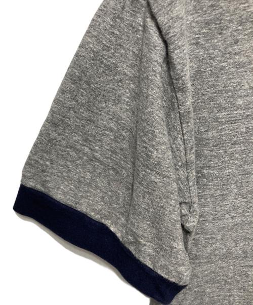 INSCRIRE（アンスクリア）INSCRIRE (アンスクリア) リンガーTシャツ グレー サイズ:Mの古着・服飾アイテム