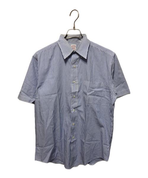BROOKS BROTHERS（ブルックスブラザーズ）BROOKS BROTHERS (ブルックスブラザーズ) 半袖BDシャツ ブルーホワイト サイズ:15　1/2の古着・服飾アイテム