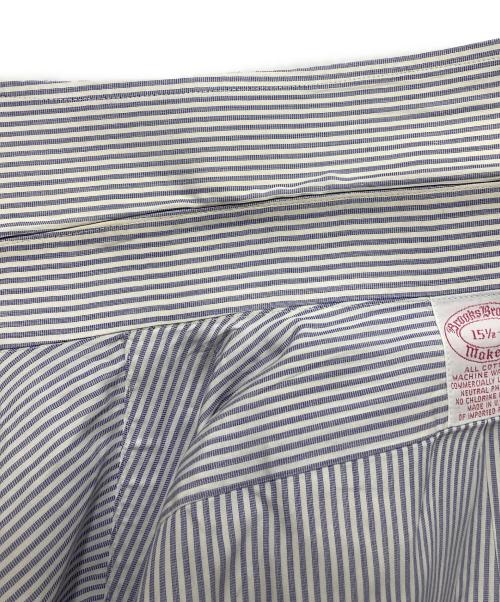 BROOKS BROTHERS（ブルックスブラザーズ）BROOKS BROTHERS (ブルックスブラザーズ) ストライプシャツ パープル×ホワイト サイズ:15　1/2の古着・服飾アイテム