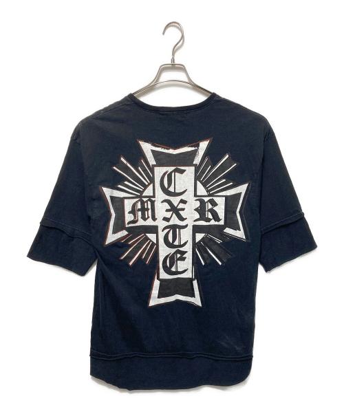 cotemer（コートメール）cotemer (コートメール) 再構築Tシャツ ブラック サイズ:freeの古着・服飾アイテム