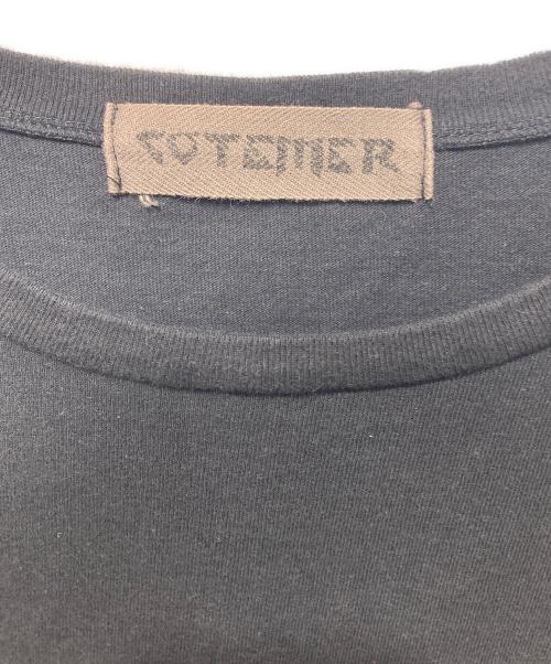 cotemer（コートメール）cotemer (コートメール) 再構築Tシャツ ブラック サイズ:freeの古着・服飾アイテム