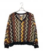missoni×Targetミッソーニ×ターゲット）の古着「シェブロンシアーブラウス」｜ブラウン