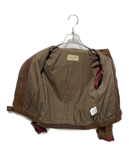 DES PRES（デ プレ）DES PRES (デ プレ) ラムレザー シングルライダースジャケット ブラウン サイズ:SIZE　1の古着・服飾アイテム