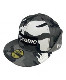 SUPREME×New Era（シュプリーム×ニューエラ）の古着「WINDSTOPPER Earflap Box Logo Cap/ウィンドストッパー フラップ ボックスロゴ キャップ」｜グレー