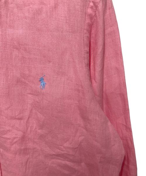 POLO RALPH LAUREN（ポロ・ラルフローレン）POLO RALPH LAUREN (ポロ・ラルフローレン) リネンシャツ ピンク サイズ:Mの古着・服飾アイテム