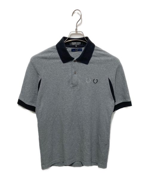 COMME des GARCONS HOMME DEUX（コムデギャルソン オム ドゥ）COMME des GARCONS HOMME DEUX (コムデギャルソン オム ドゥ) FRED PERRY (フレッドペリー) ポロシャツ グレー サイズ:Mの古着・服飾アイテム