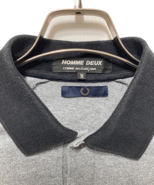 COMME des GARCONS HOMME DEUX（コムデギャルソン オム ドゥ）COMME des GARCONS HOMME DEUX (コムデギャルソン オム ドゥ) FRED PERRY (フレッドペリー) ポロシャツ グレー サイズ:Mの古着・服飾アイテム