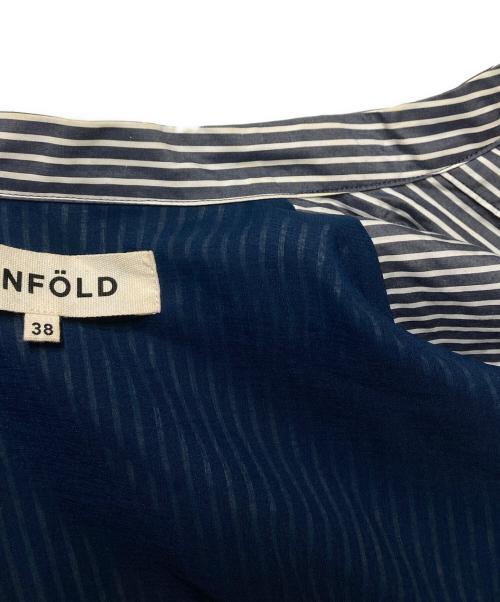 ENFOLD（エンフォルド）ENFOLD (エンフォルド) ストライプ切替ノースリーブオールインワン グレー サイズ:38の古着・服飾アイテム