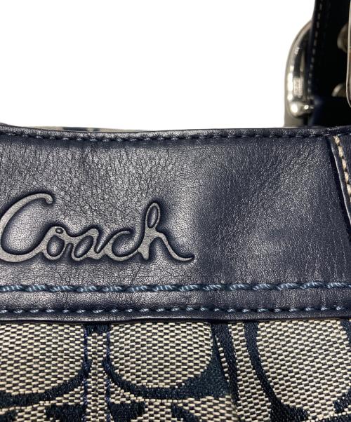 COACH（コーチ）COACH (コーチ) トートバッグ ブルー×ベージュの古着・服飾アイテム