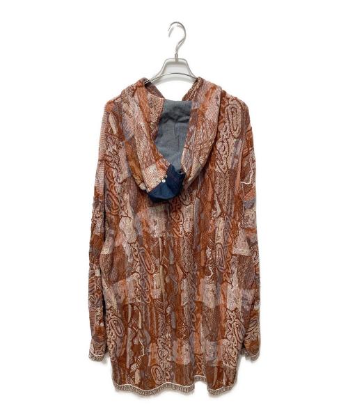 Coogi（クージー）Coogi (クージー) 3Dフーデッドニット ブラウン サイズ:3XLの古着・服飾アイテム