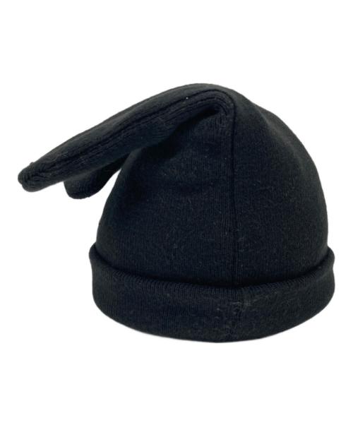 KANGOL（カンゴール）KANGOL (カンゴール) 耳付アクリル ニットキャップ ブラックの古着・服飾アイテム