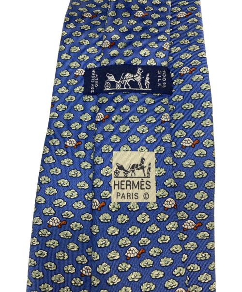 HERMES（エルメス）HERMES (エルメス) ネクタイ ブルー サイズ:153×9の古着・服飾アイテム